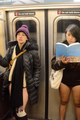 Bare bottoms in the subway (79 photos)