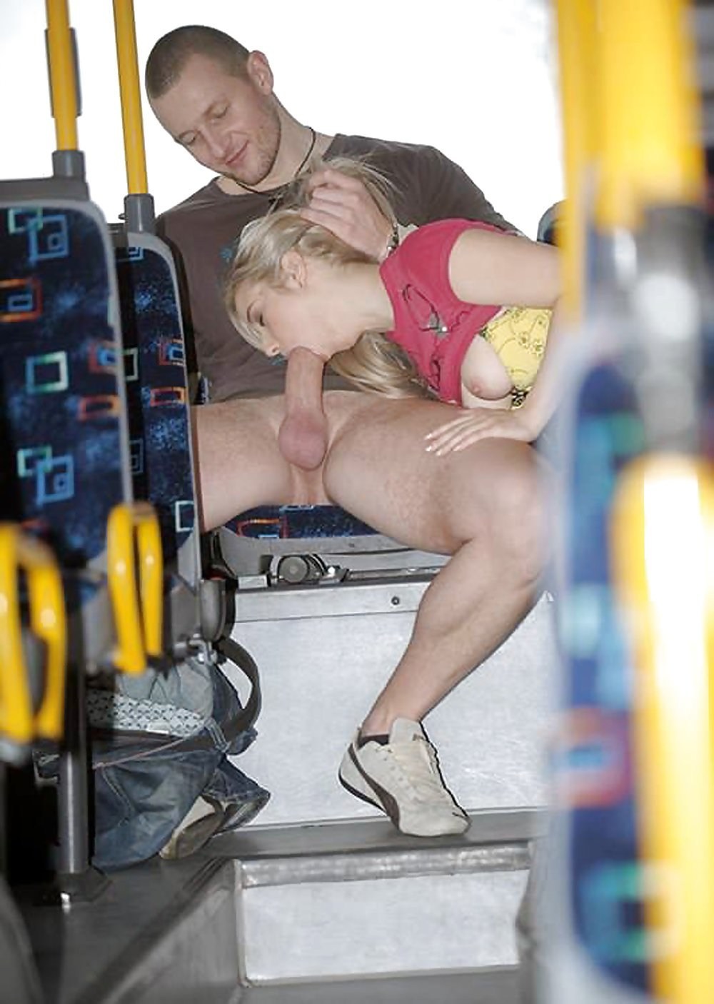 Japanese boobs on the bus