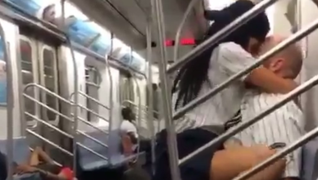 Lesbian in public transport