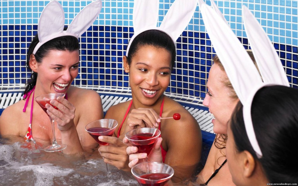 Girls in a jacuzzi