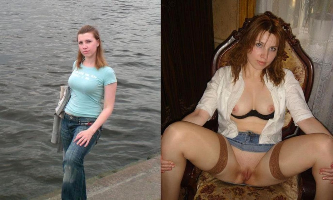 Dressed and undressed Russian celebrities