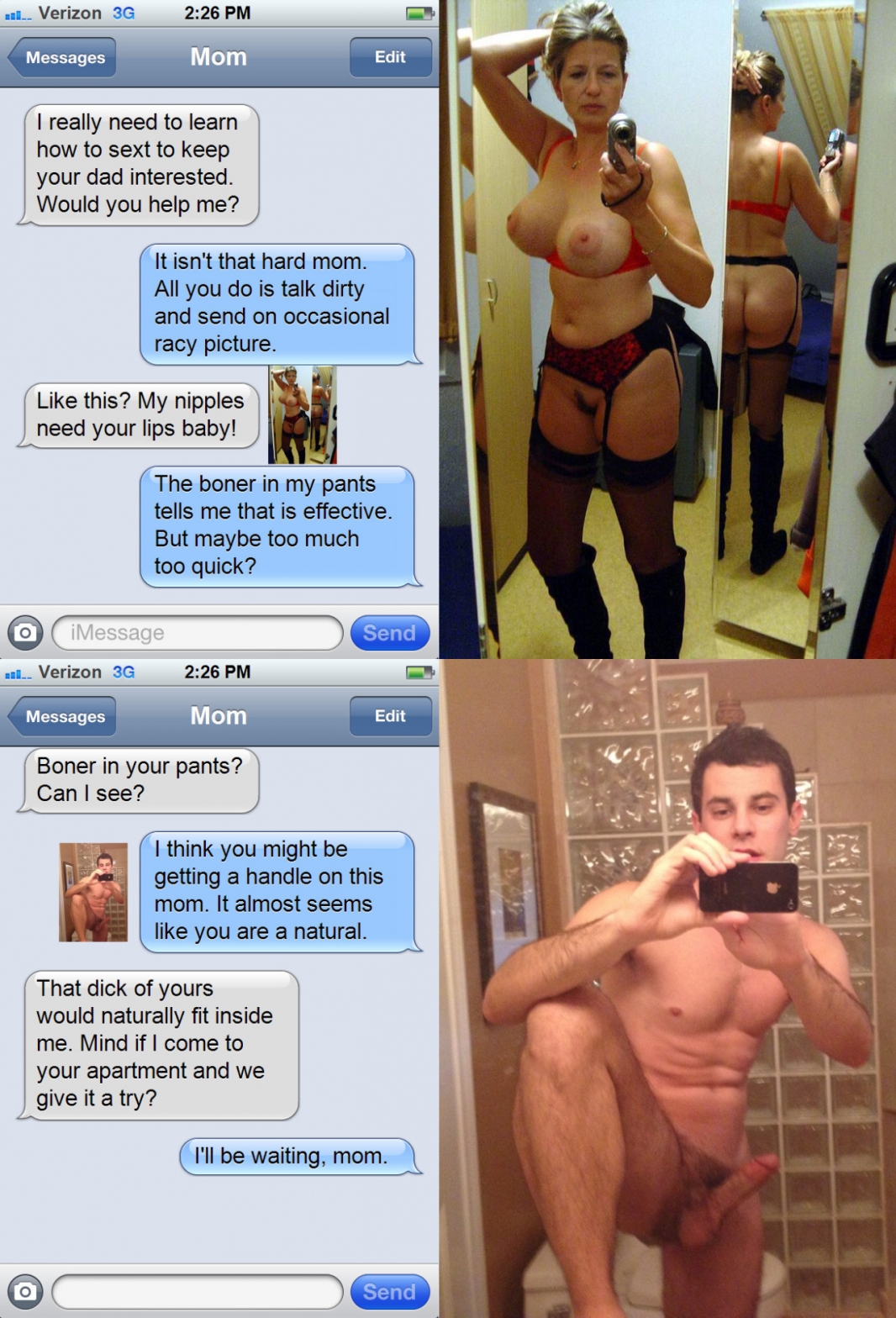 Erotic photo in correspondence