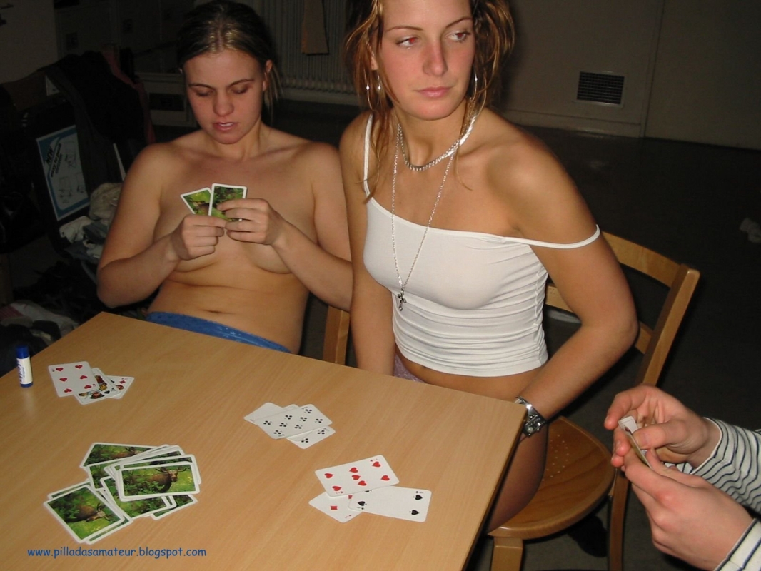 Girls playing stripping