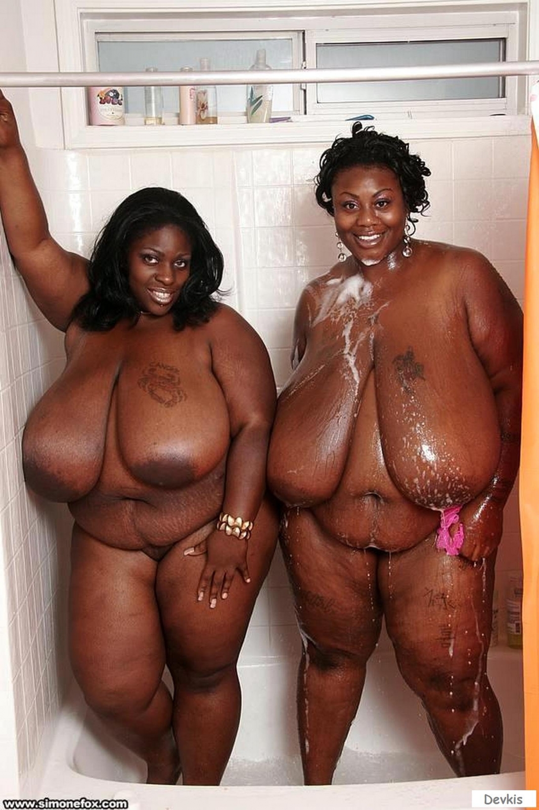 Naked fat ebony