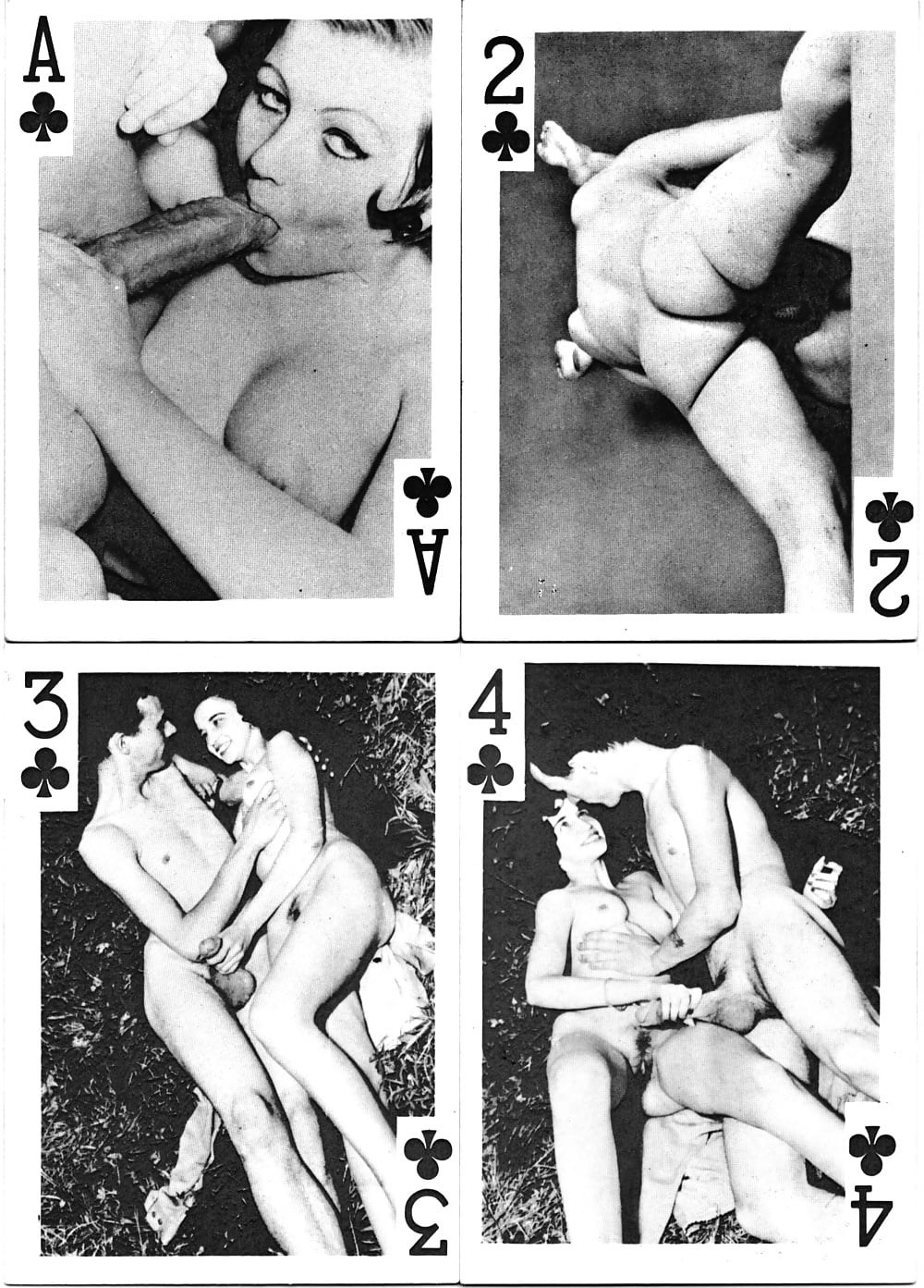 Erotic playing cards