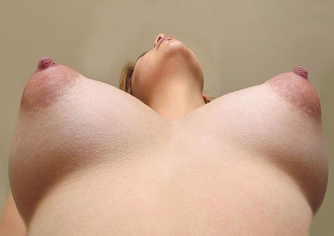 Between big boobs homemade