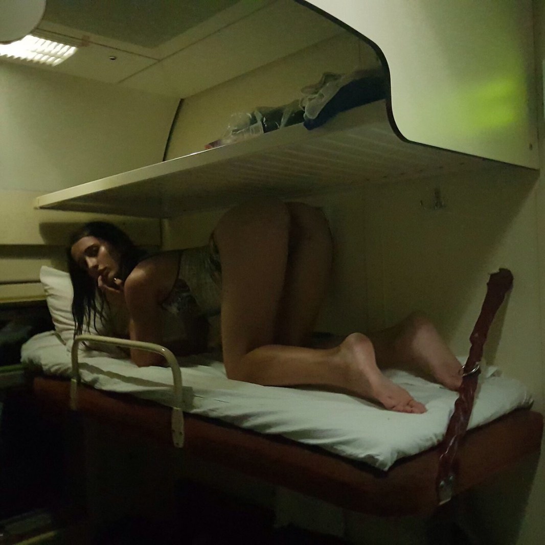 Girls in the train reserved seats