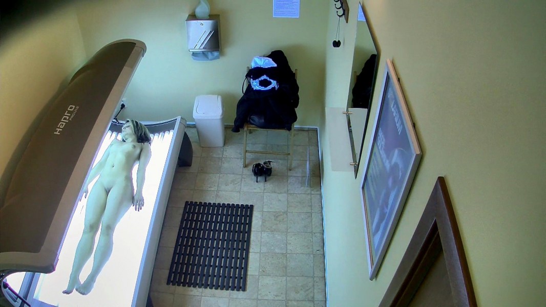 Hidden camera in solarium