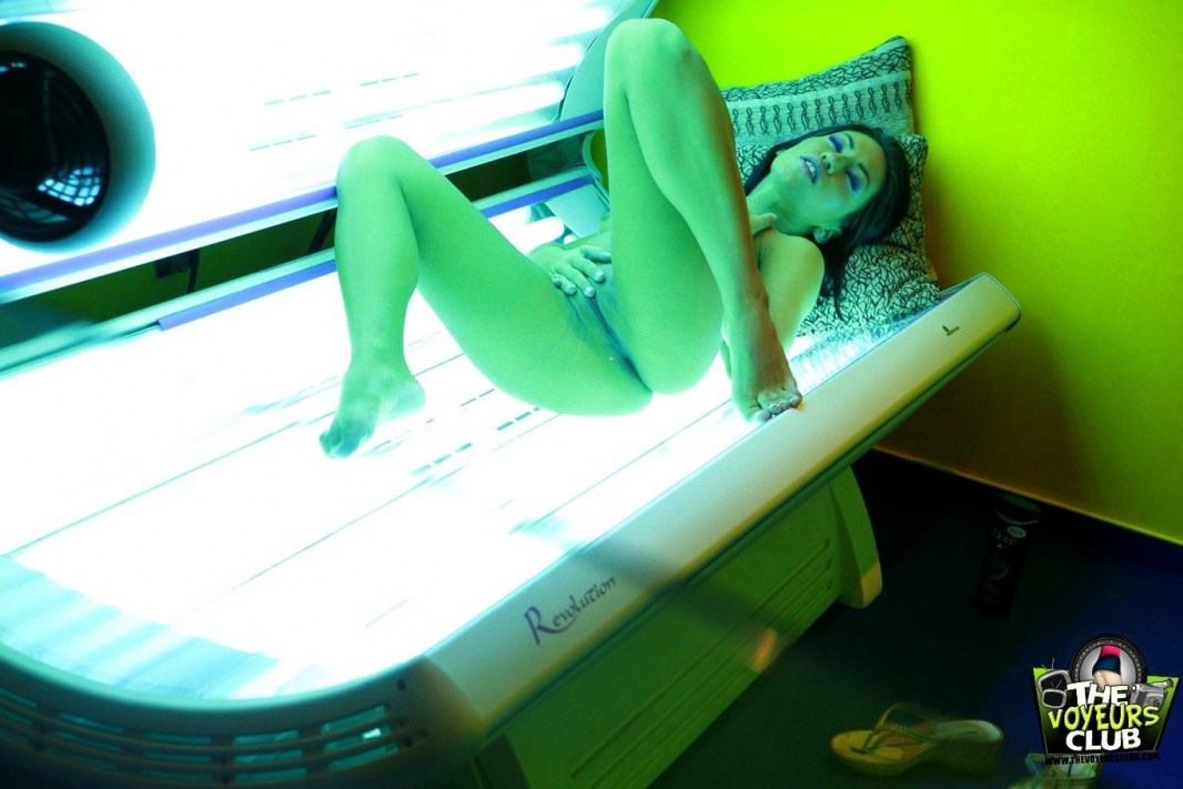 Hidden camera in solarium