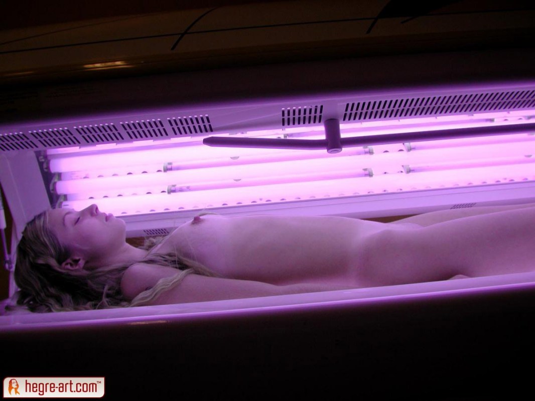 Hidden camera in solarium