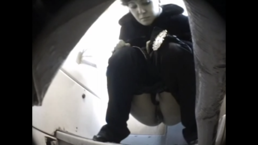 Hidden camera in the toilet of the train