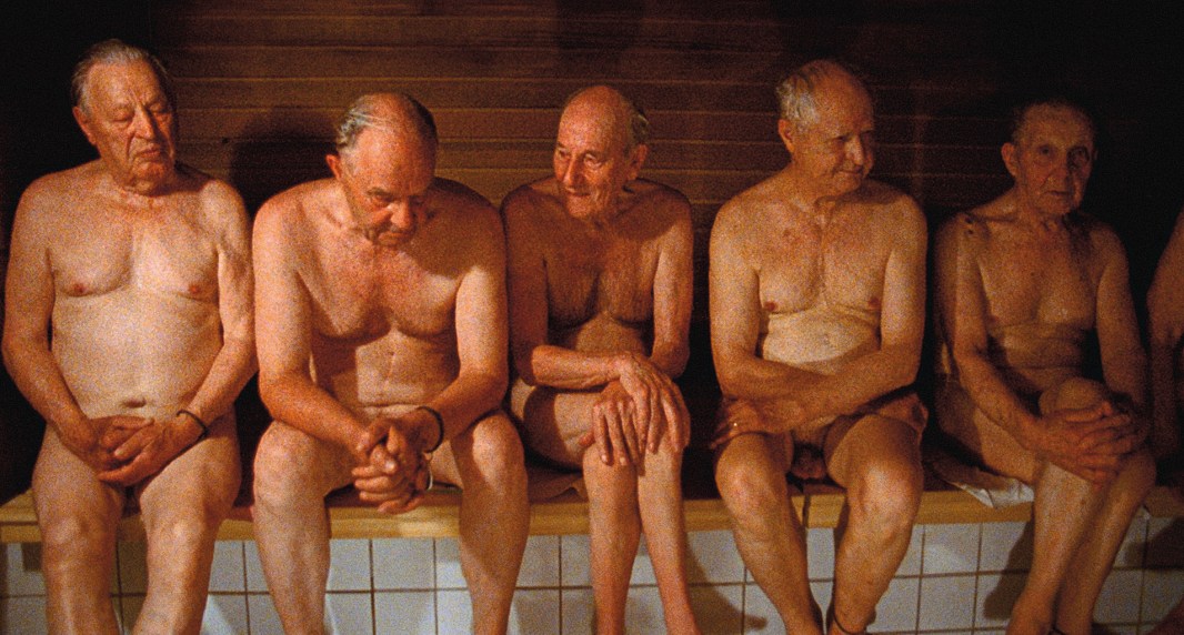 Naked Russian guys in the bath