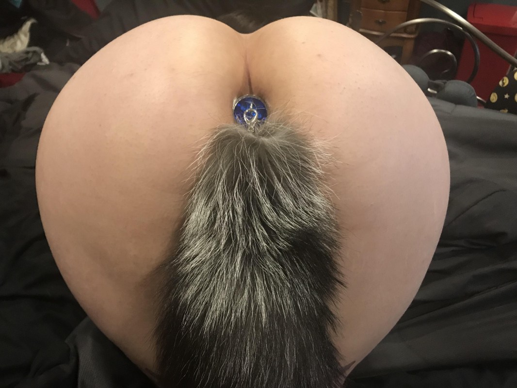 Girl with anal tail