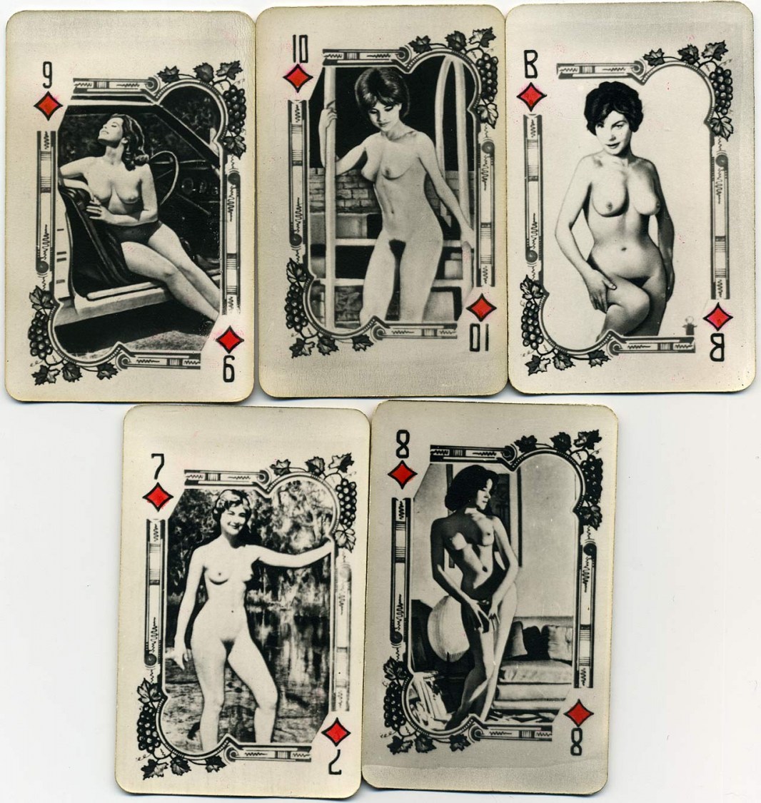 Erotic playing cards