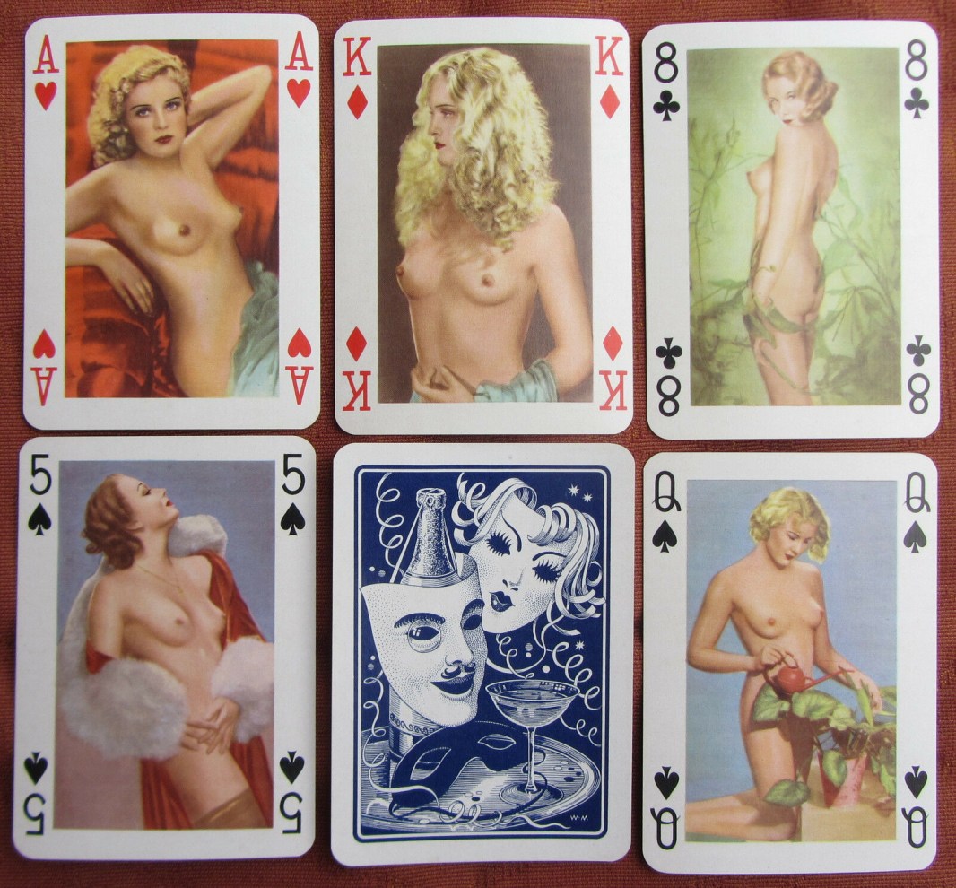 Erotic gaming cards