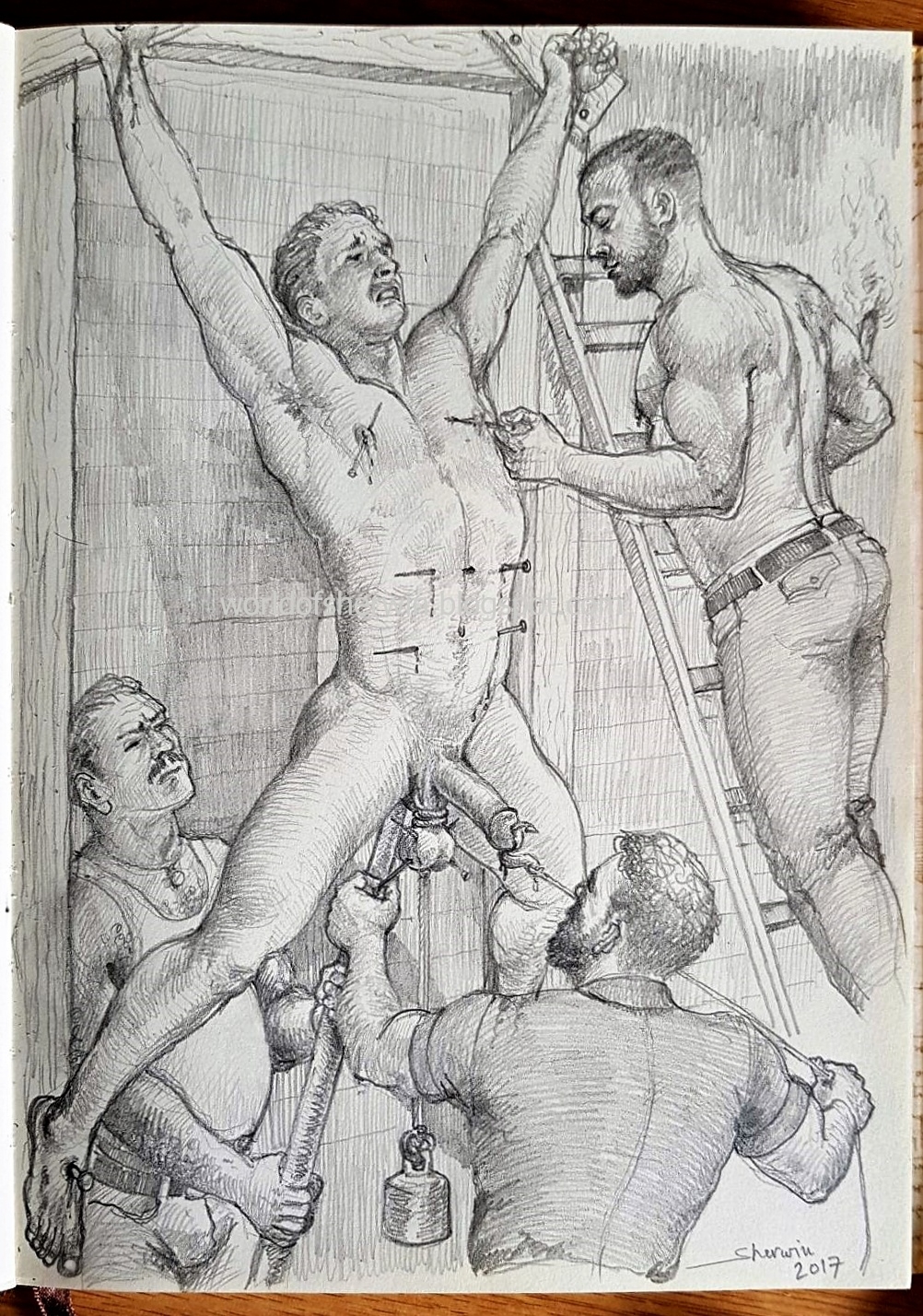1002px x 1428px - Penis Torture Drawing (65 photos) - porn photo