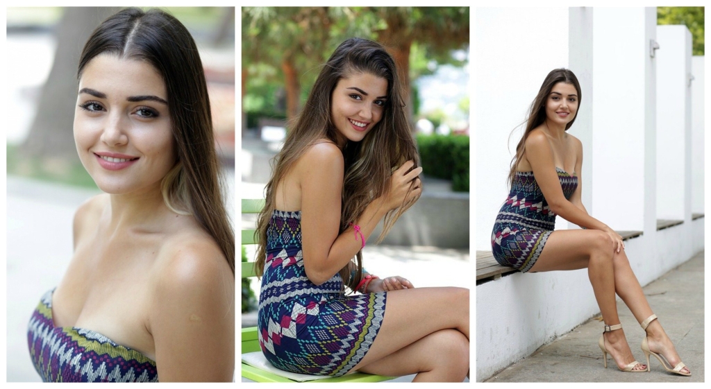 Hande Erchel in a bikini