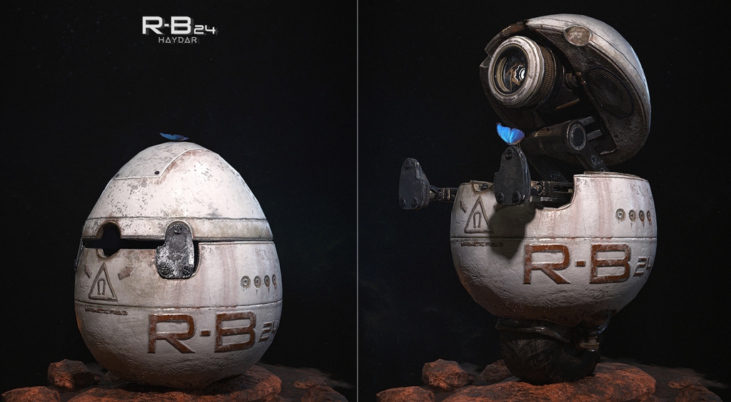 Robot R B tongue