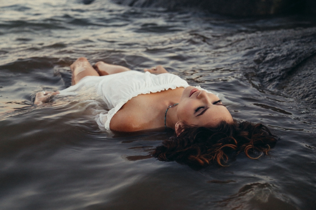 Female body in water