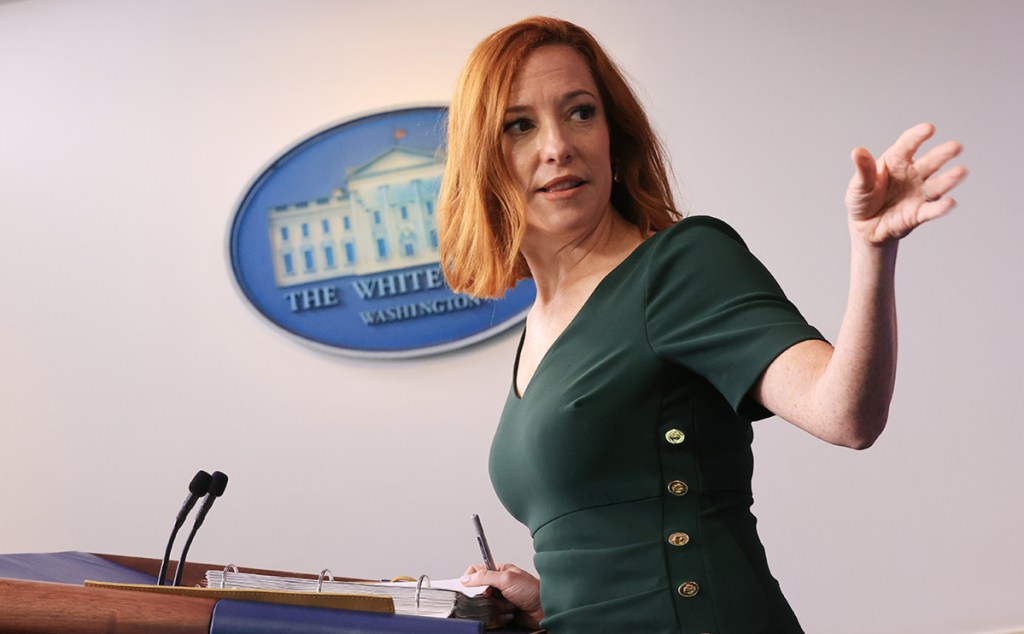 Jen Psaki in a swimsuit