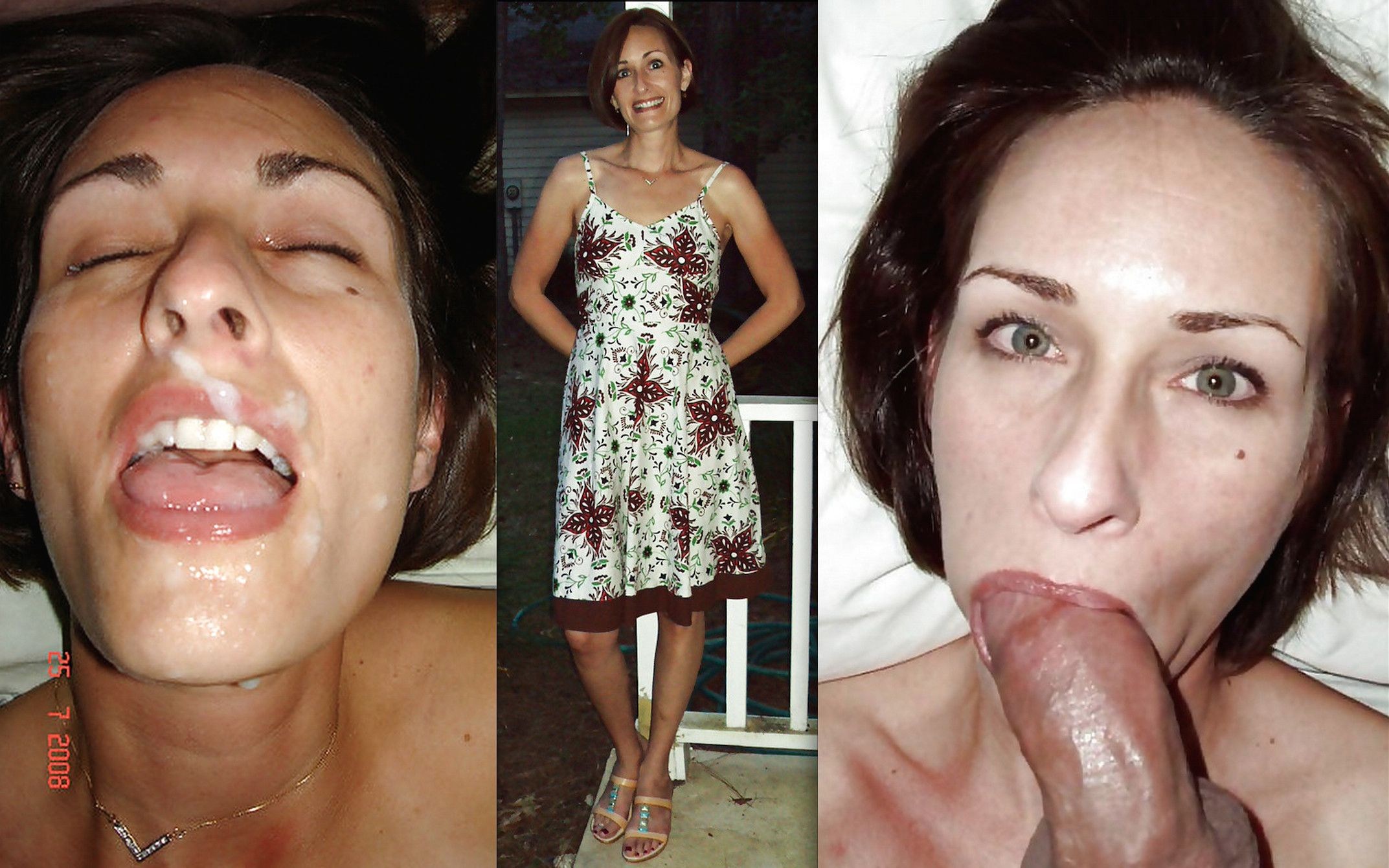 Mature Facial Cumshots Before And After - Before After Compilation (58 photos) - porn photo