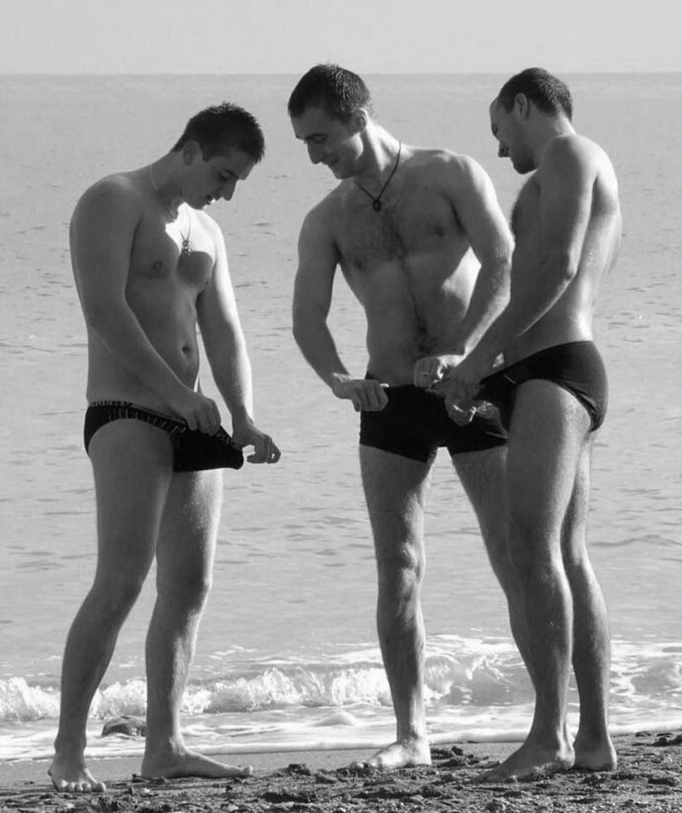 Beach Panties Naked - Porn Guys on the Beach in See-Through Panties (70 photos) - porn photo