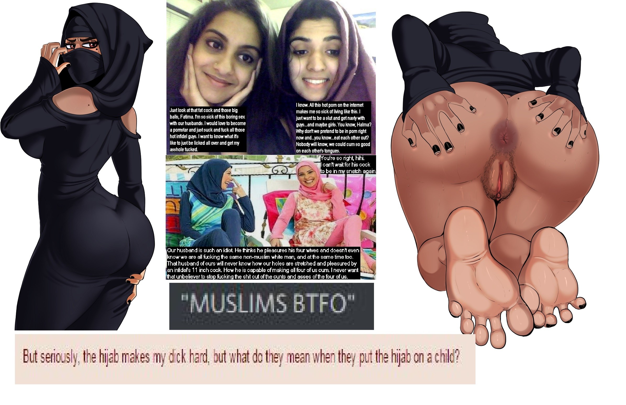 Hijab Cartoon Porn Captions - Muslim Women's Titty Porn (66 photos) - porn photo