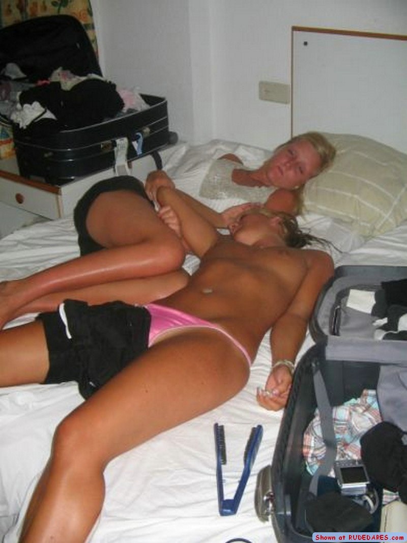Drunk sleeping naked women
