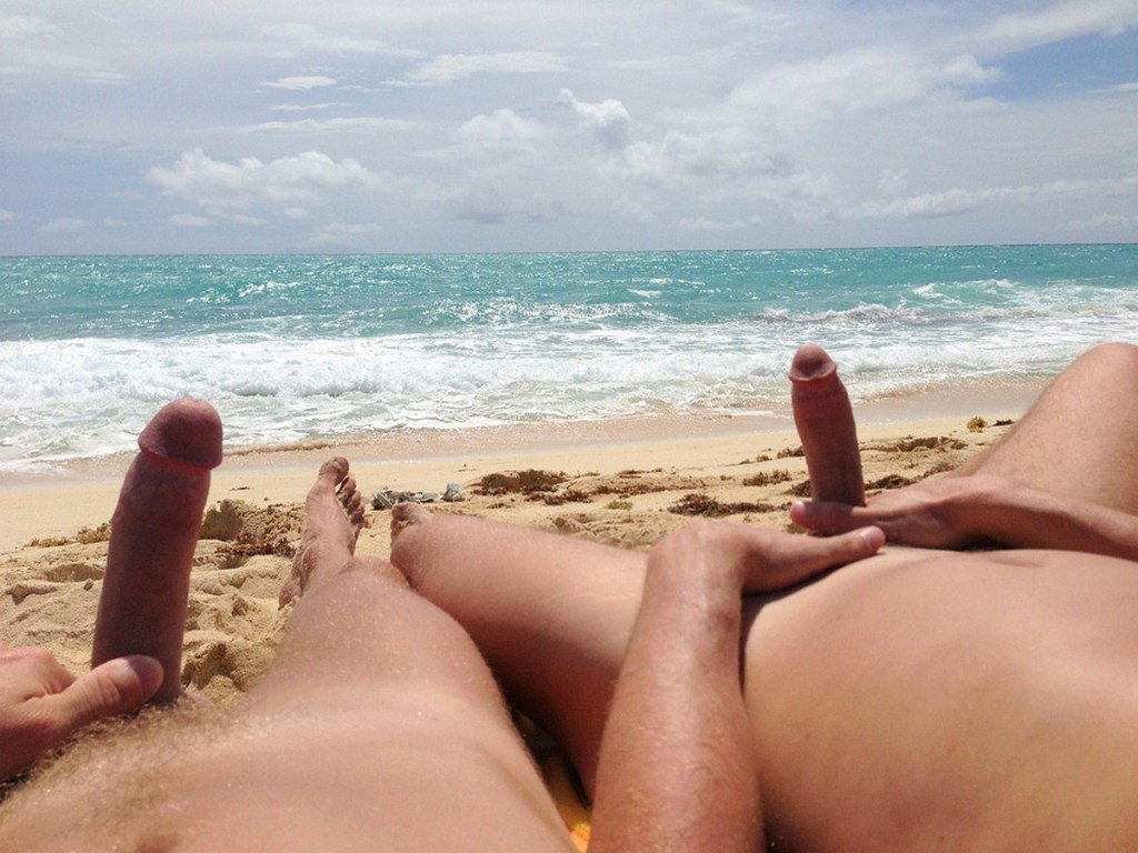 Swingers on a nudian beach