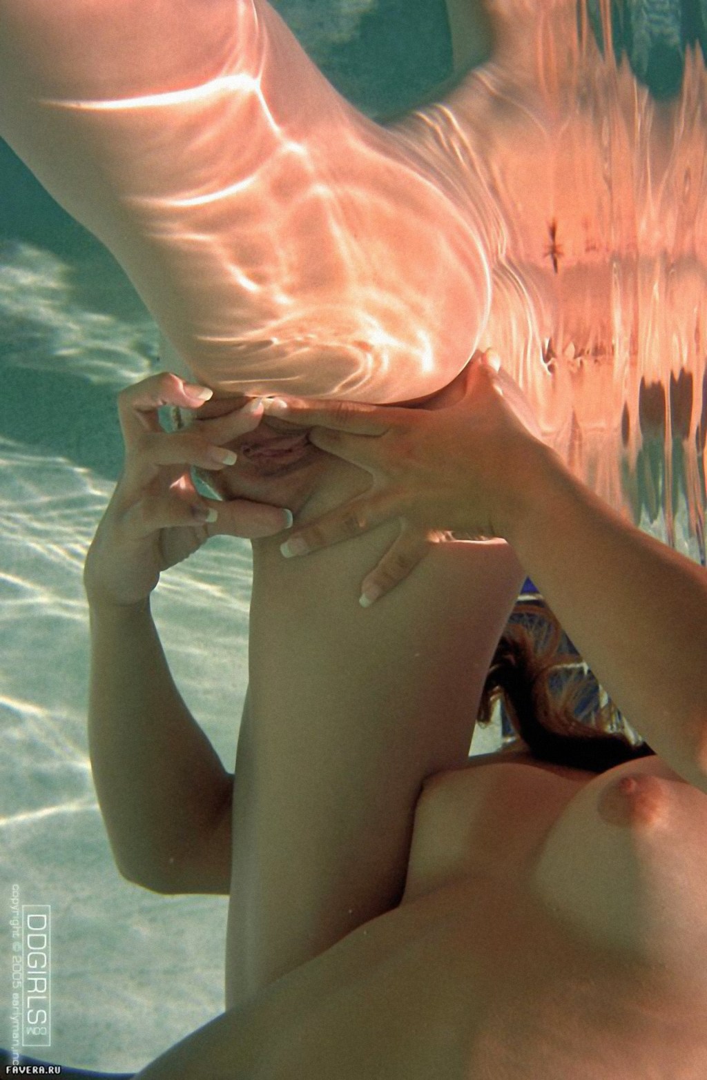 Beautiful porn in water