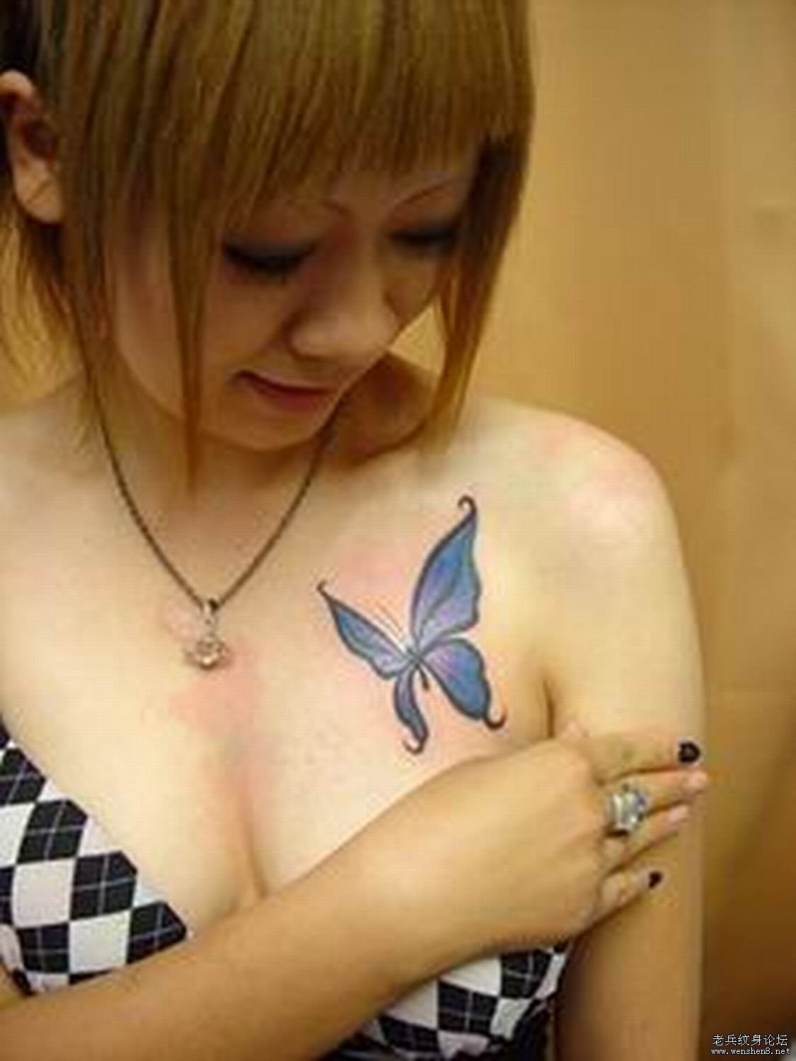 Girl with A Butterfly Tattoo On Her Eye Socket (64 photos) image