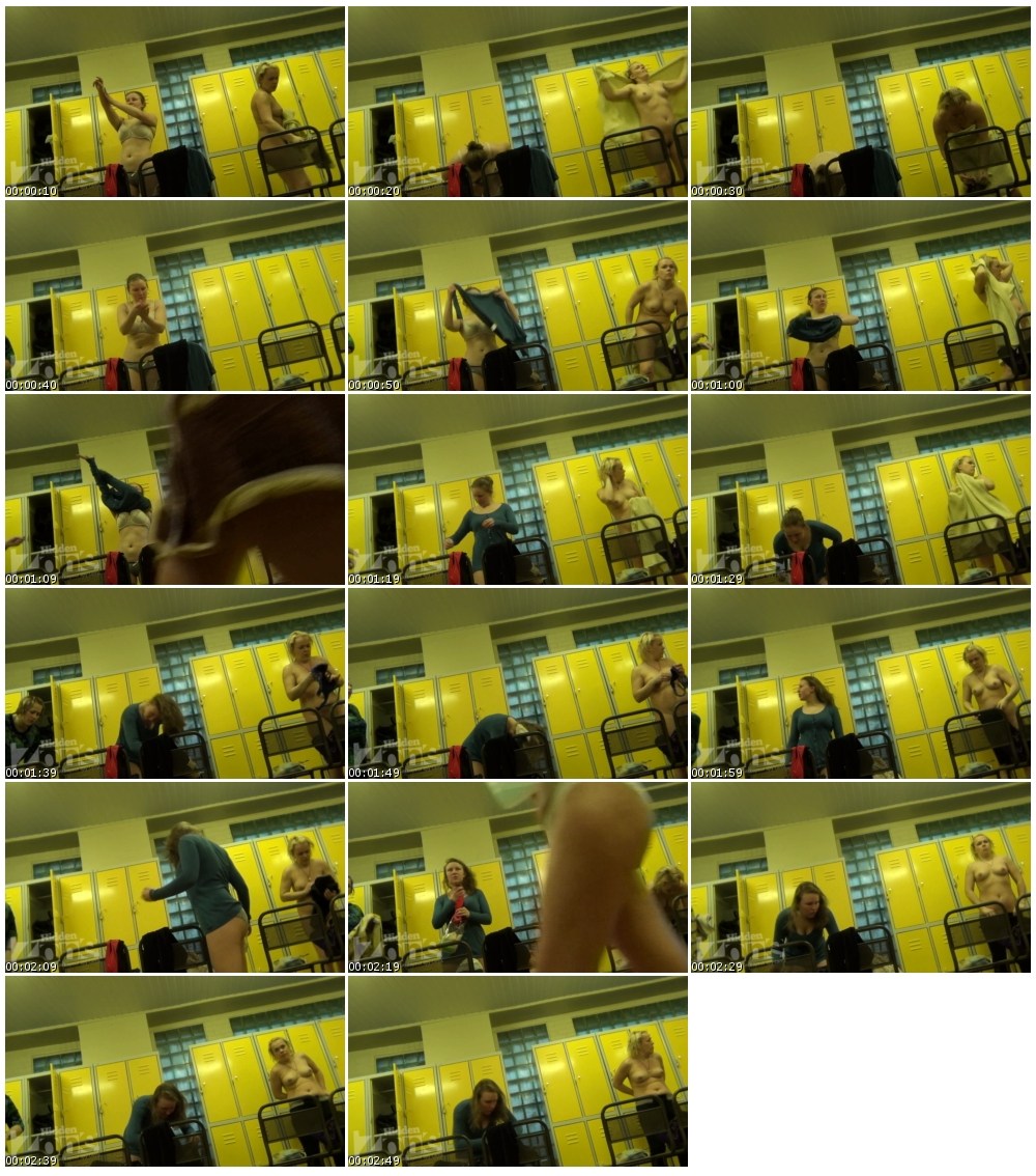 Naked women in the locker room
