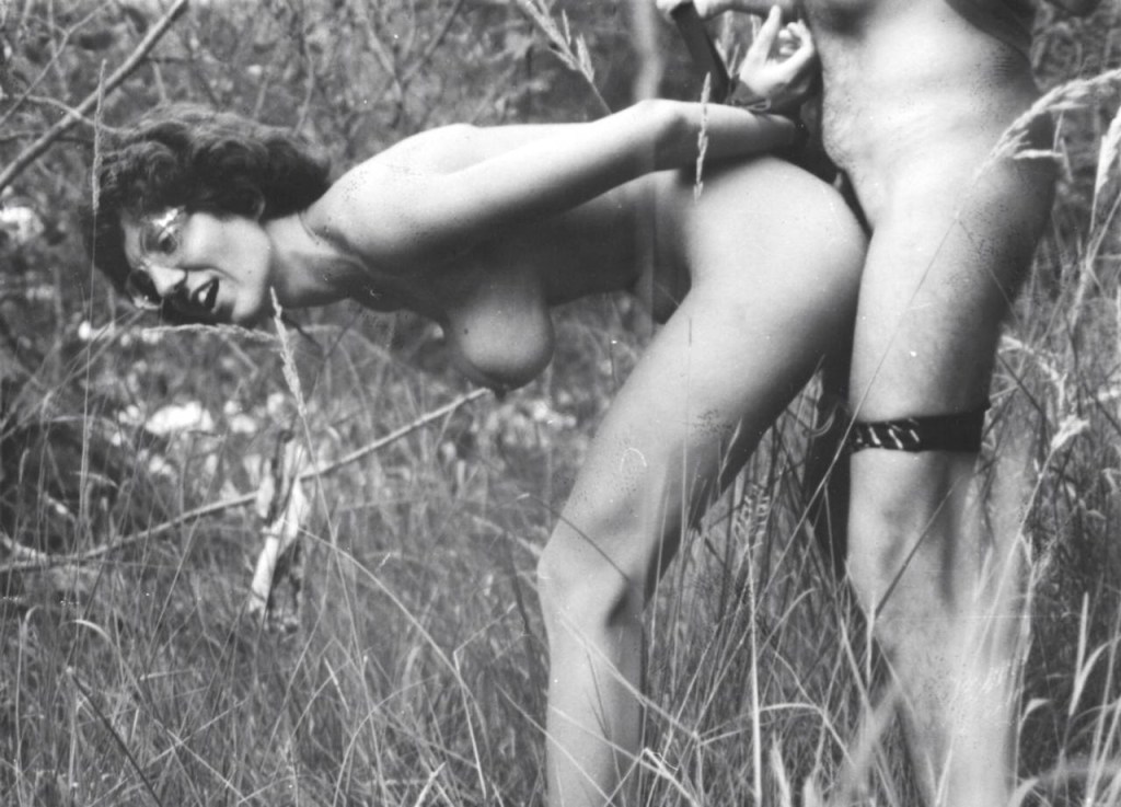 Hairy fuck in the nature of retro
