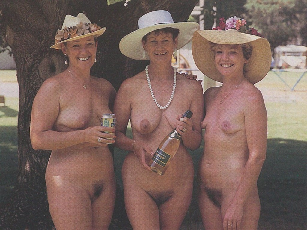 A lot of hairy nudists